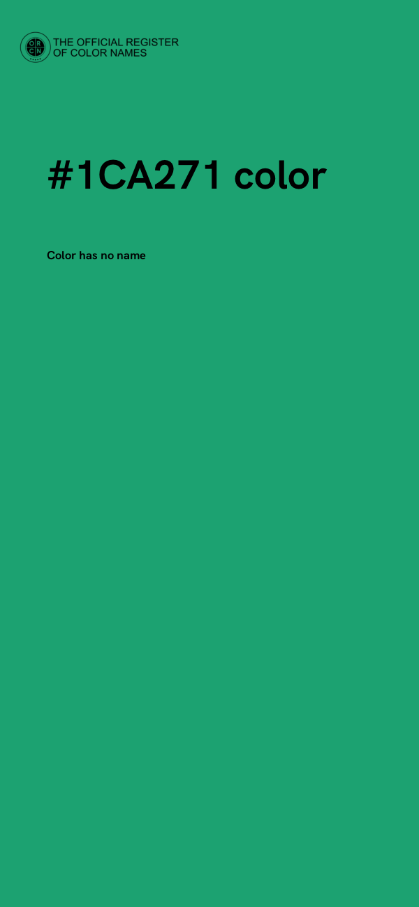 #1CA271 color image