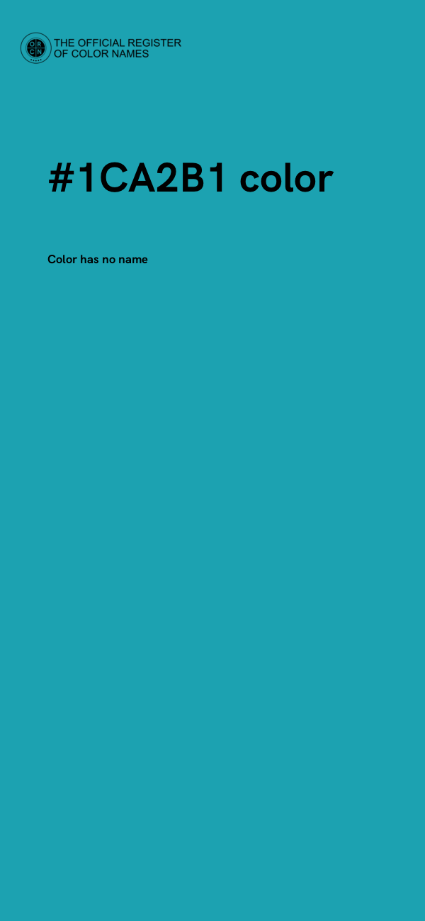 #1CA2B1 color image