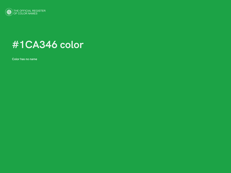 #1CA346 color image