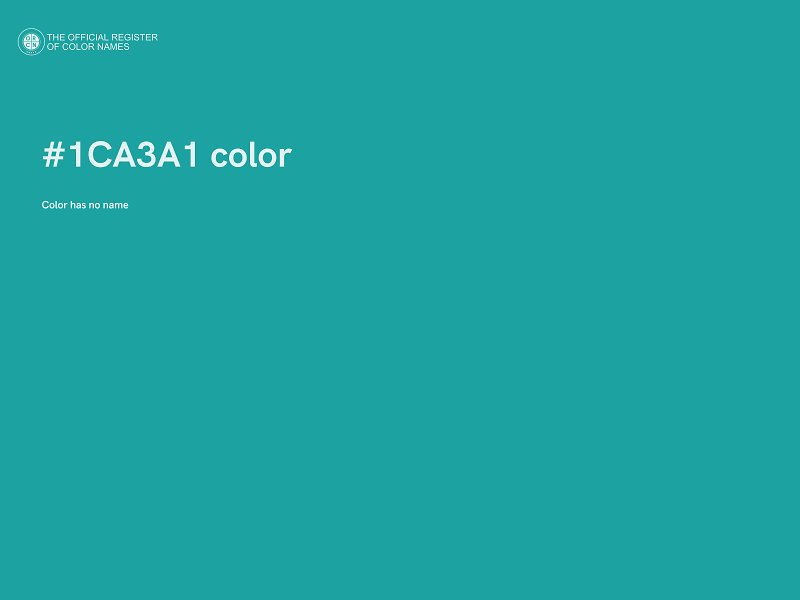 #1CA3A1 color image