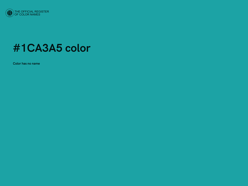 #1CA3A5 color image