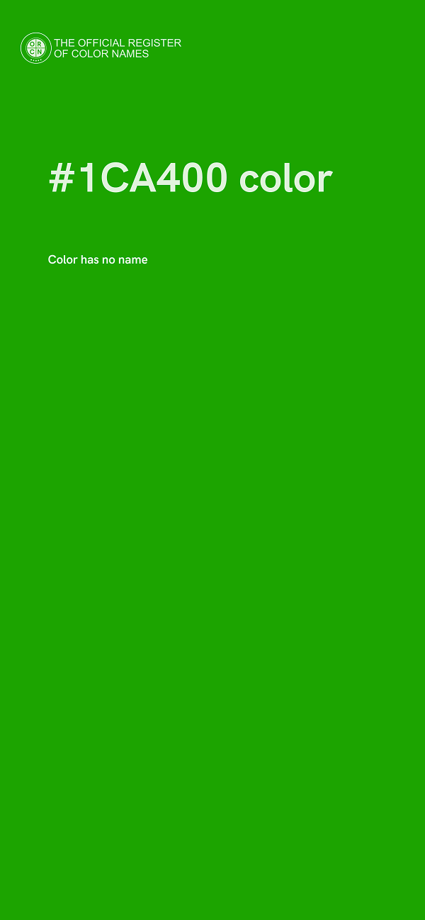 #1CA400 color image