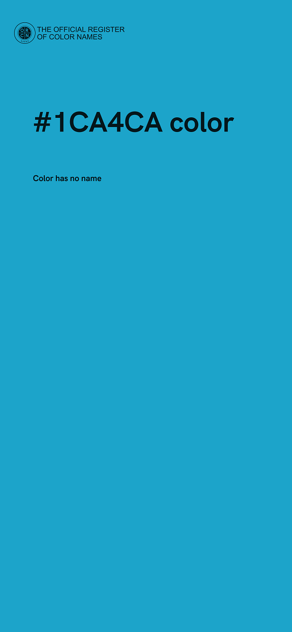 #1CA4CA color image