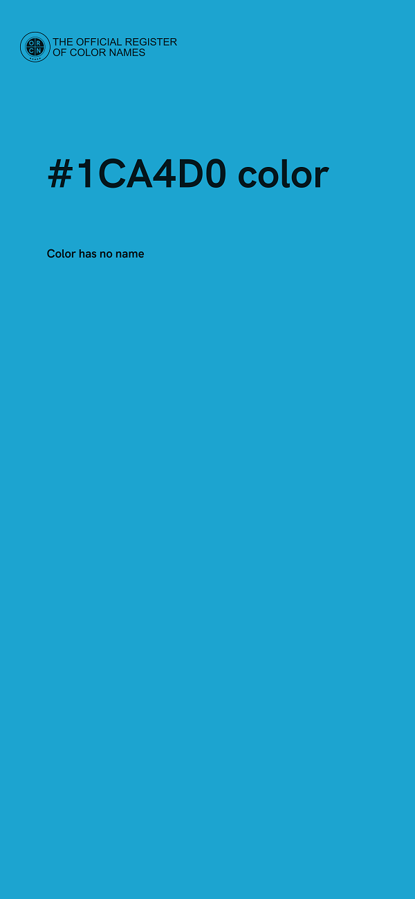 #1CA4D0 color image