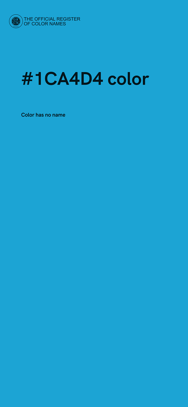 #1CA4D4 color image