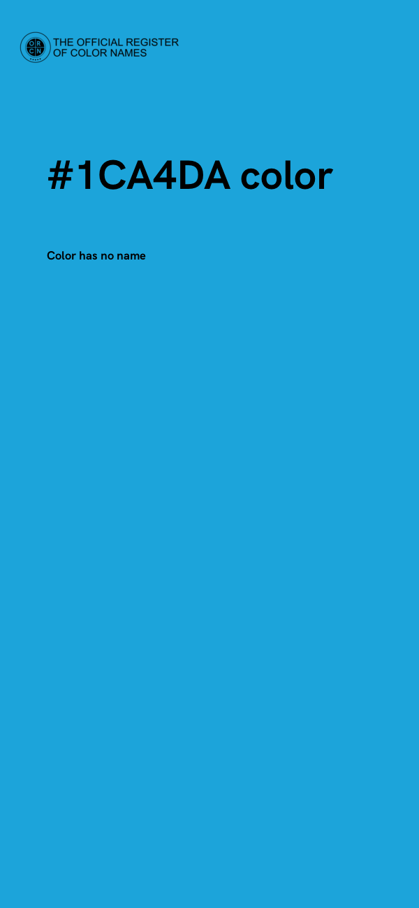 #1CA4DA color image