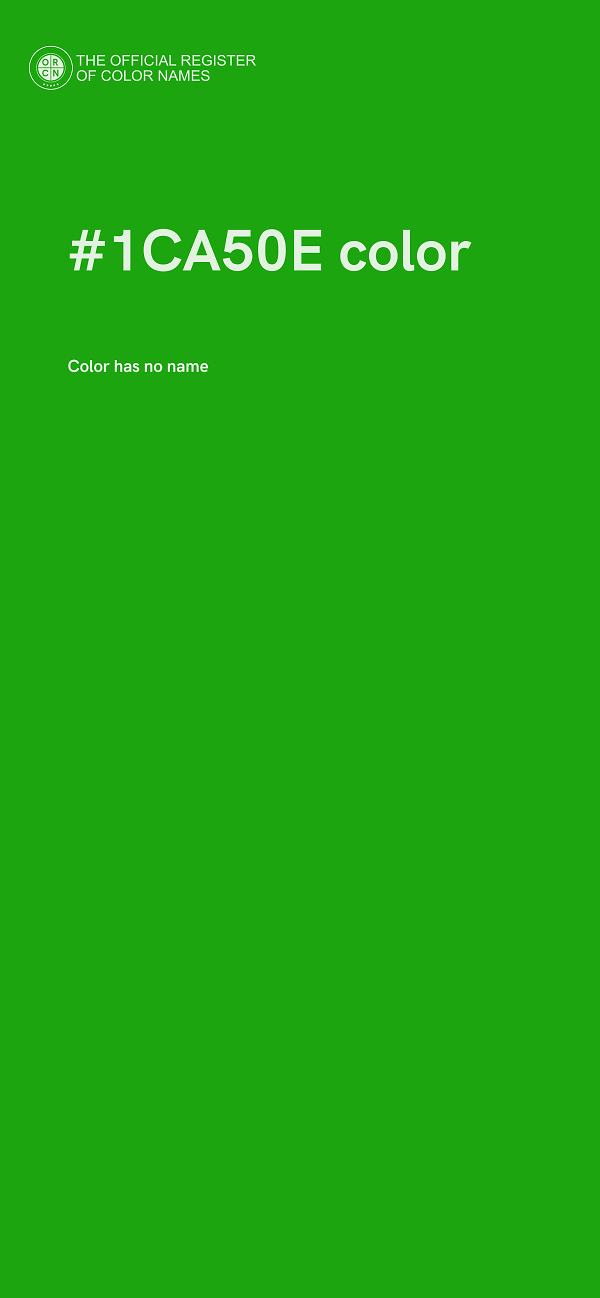 #1CA50E color image