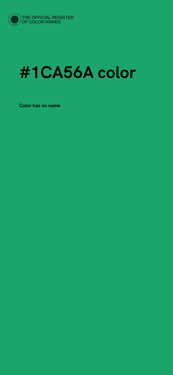 #1CA56A color image