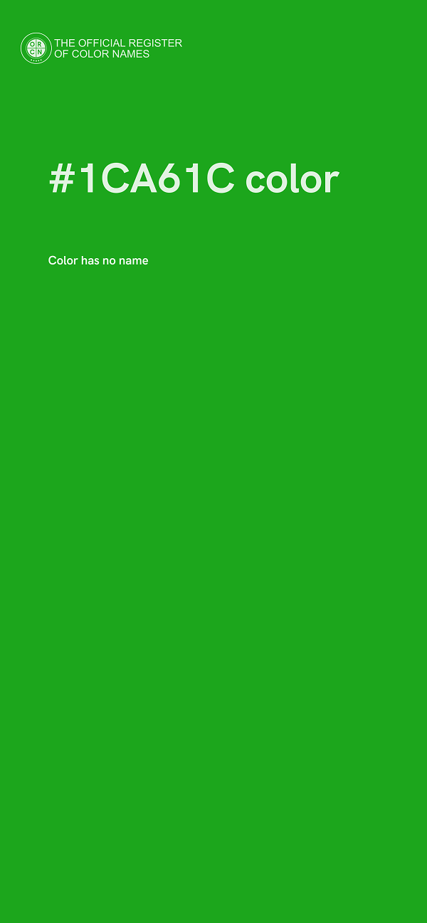 #1CA61C color image
