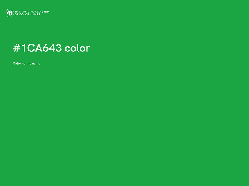 #1CA643 color image