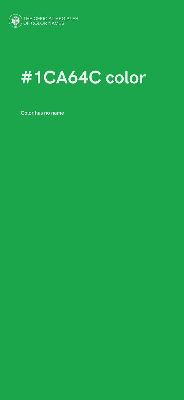 #1CA64C color image