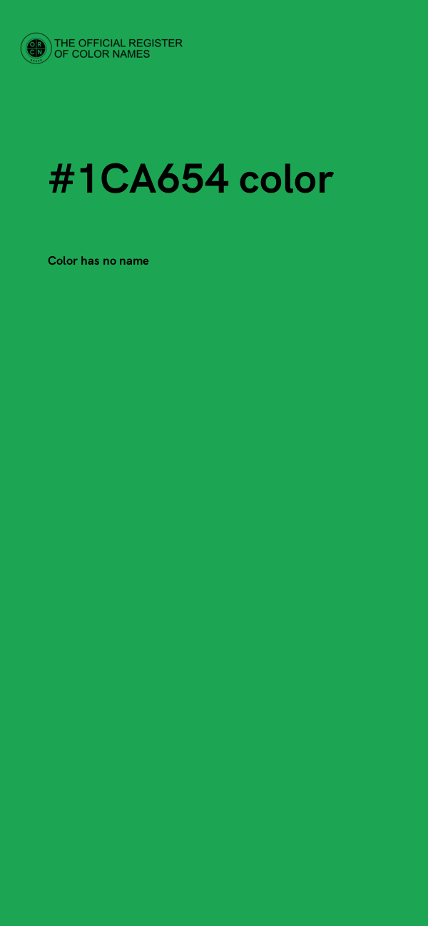#1CA654 color image