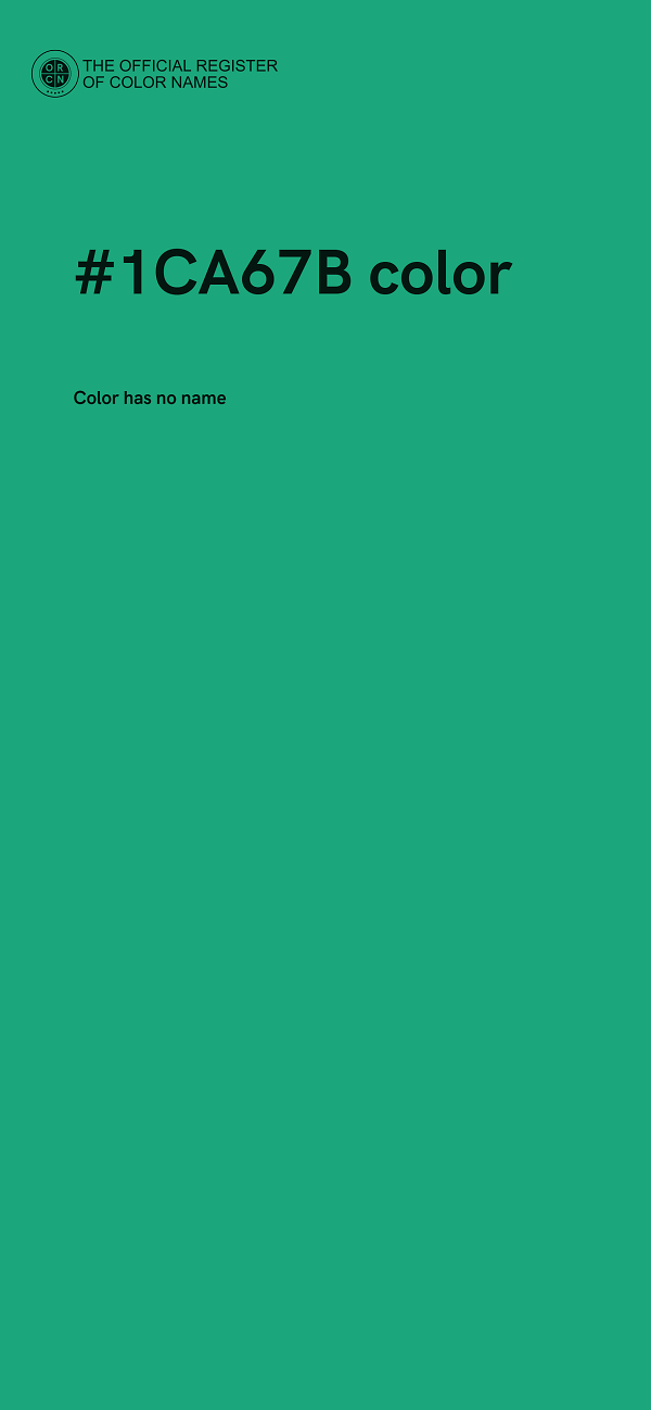 #1CA67B color image