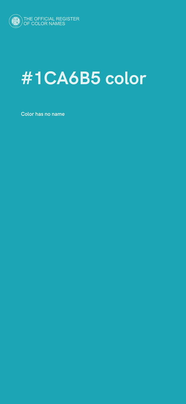 #1CA6B5 color image