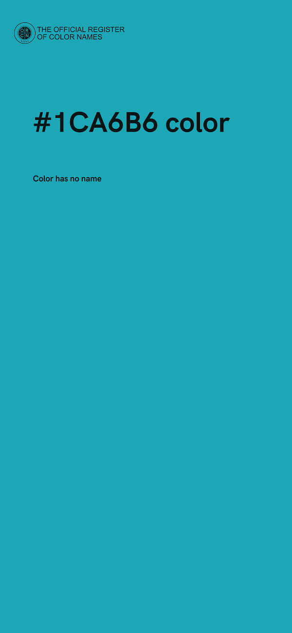 #1CA6B6 color image