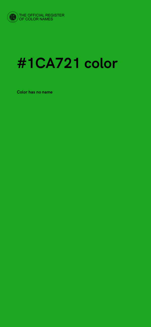 #1CA721 color image