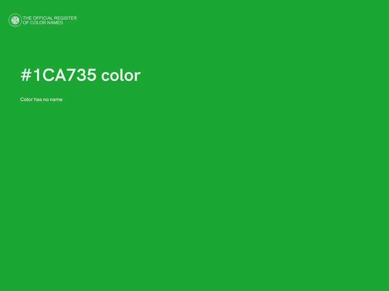 #1CA735 color image