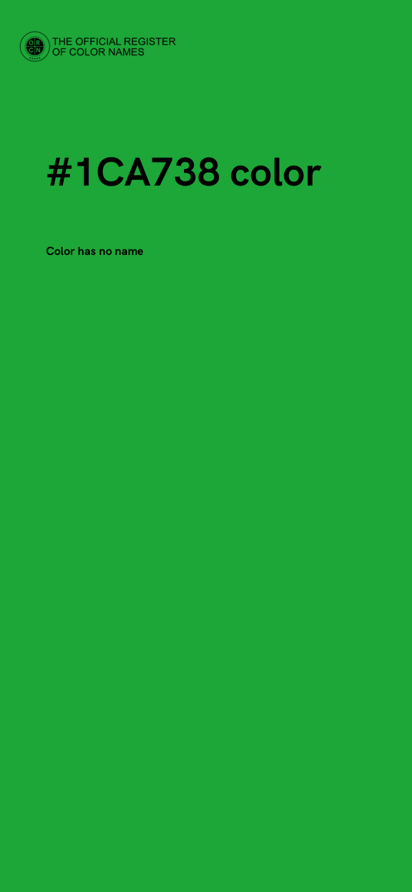 #1CA738 color image