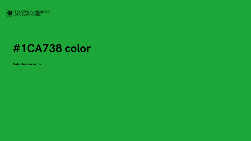 #1CA738 color image