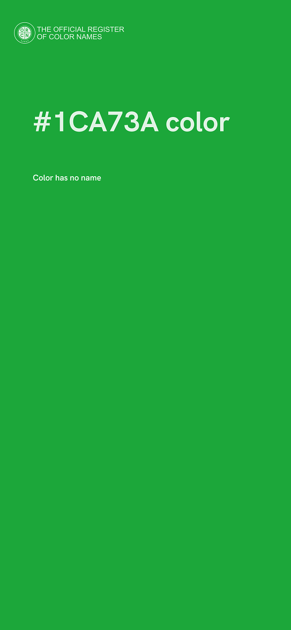 #1CA73A color image