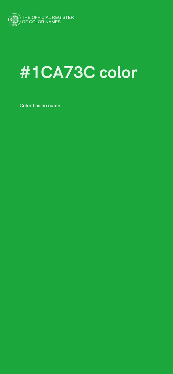 #1CA73C color image