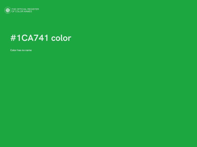 #1CA741 color image