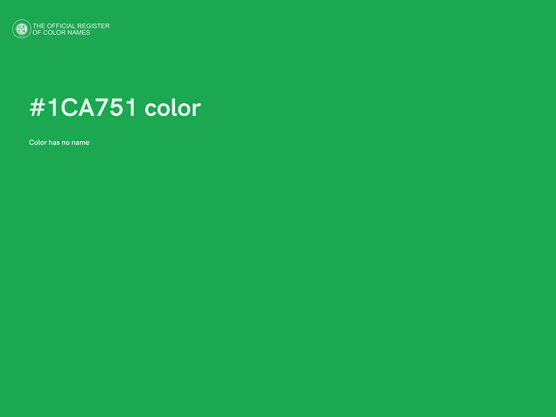 #1CA751 color image