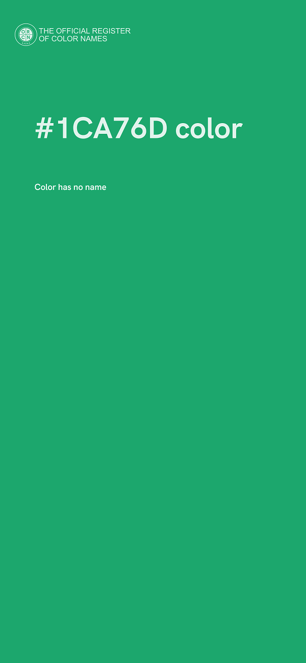 #1CA76D color image