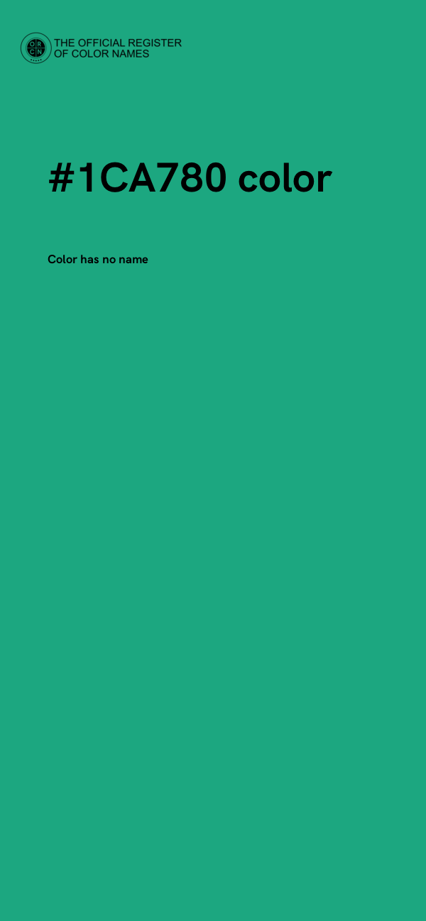 #1CA780 color image