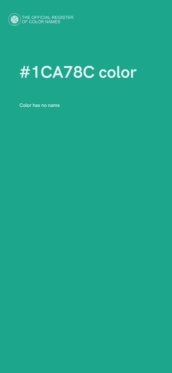 #1CA78C color image