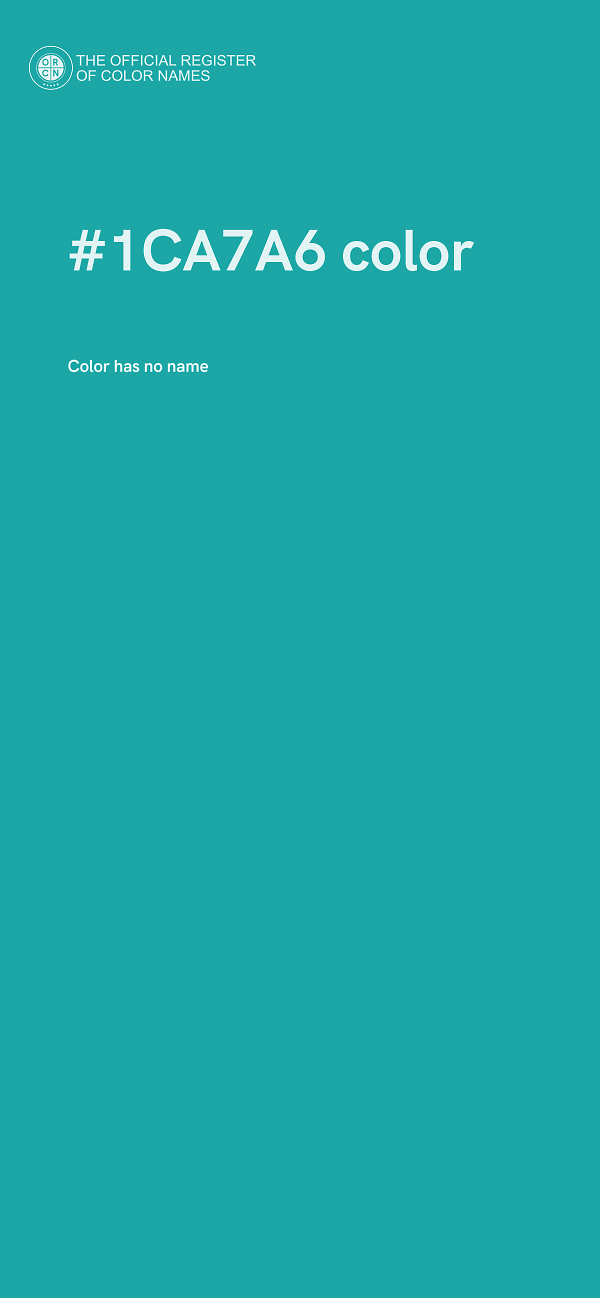 #1CA7A6 color image