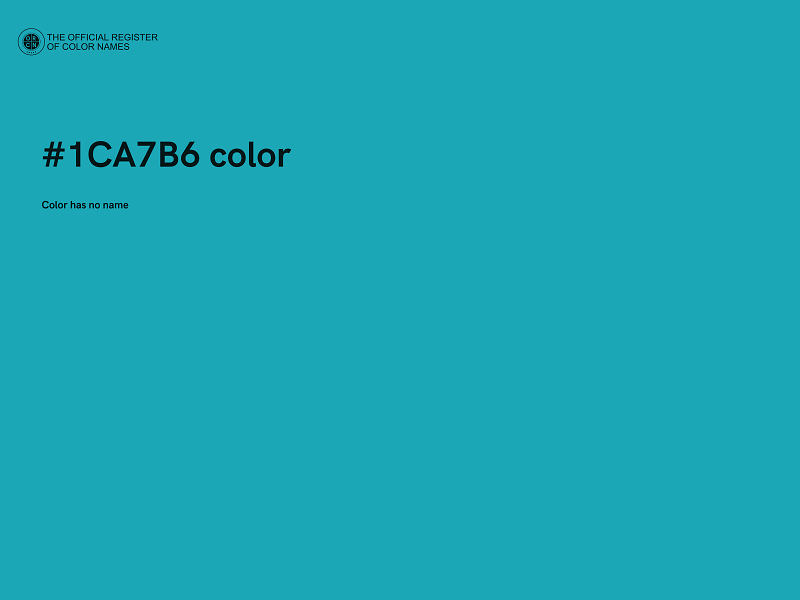 #1CA7B6 color image