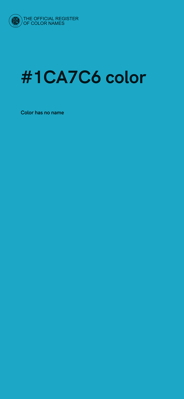 #1CA7C6 color image