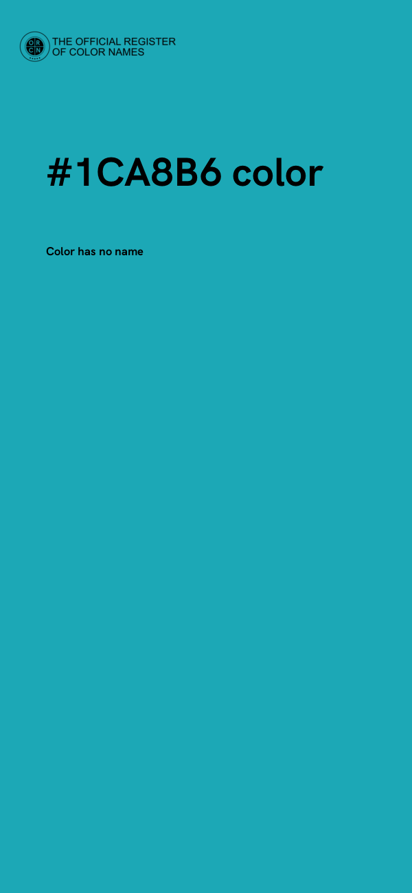 #1CA8B6 color image