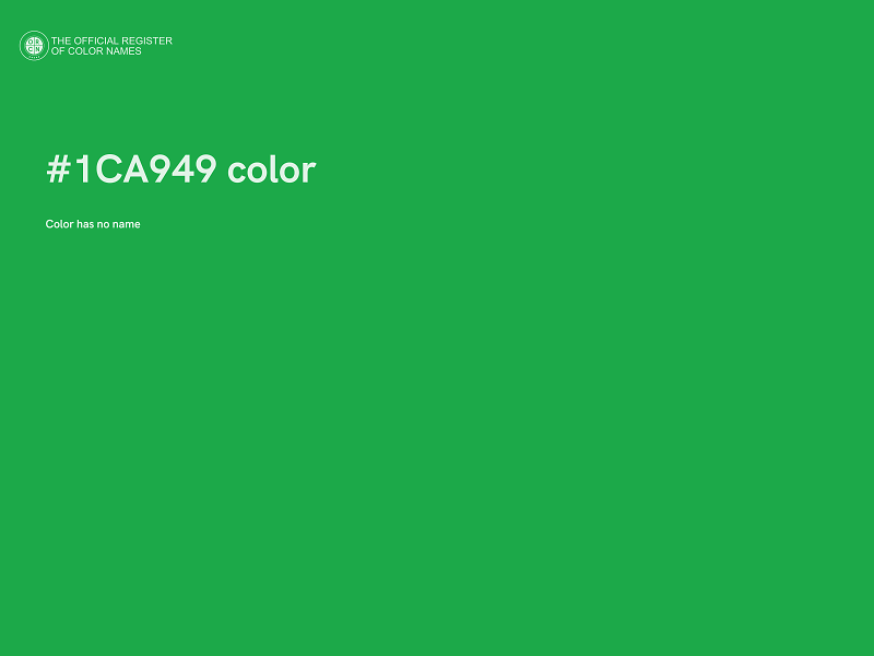 #1CA949 color image