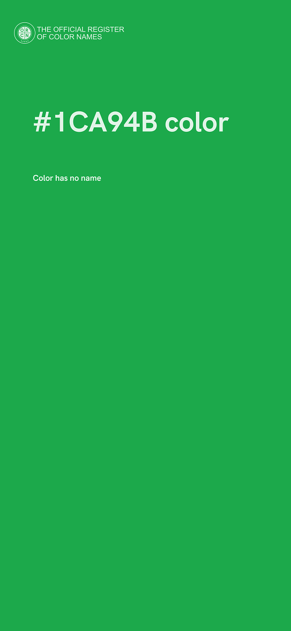#1CA94B color image