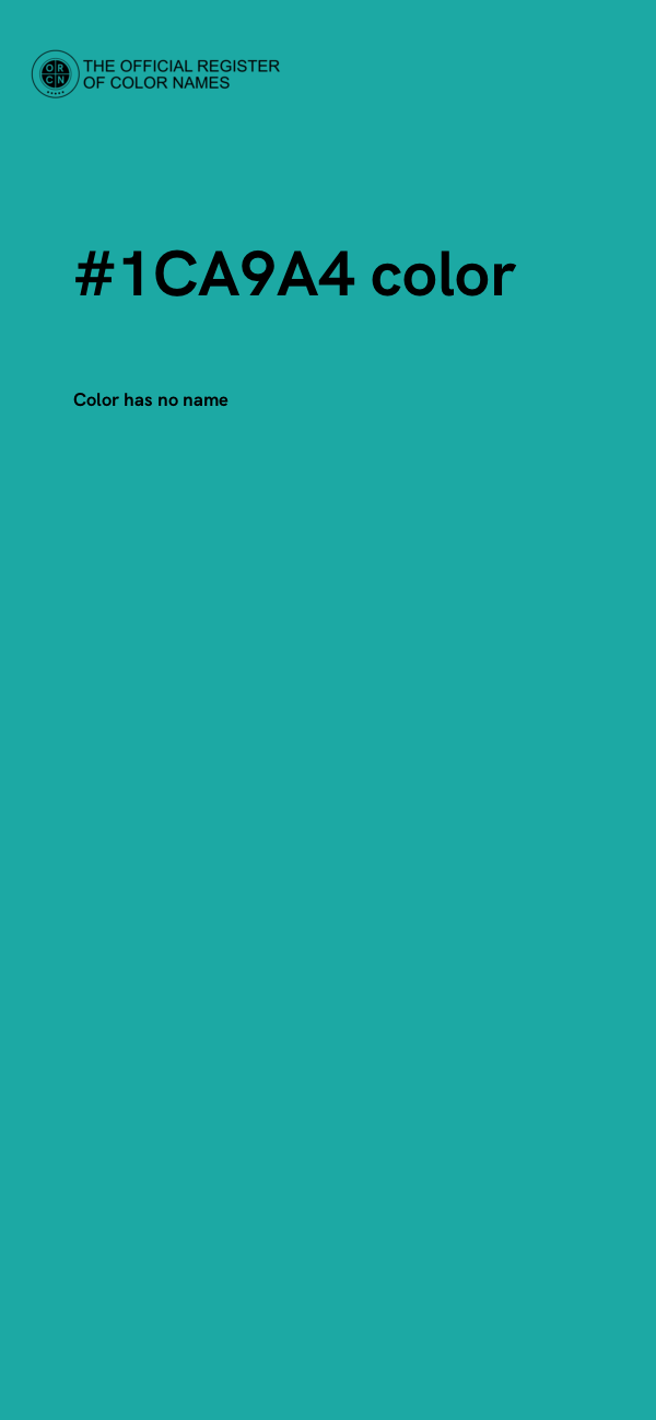 #1CA9A4 color image