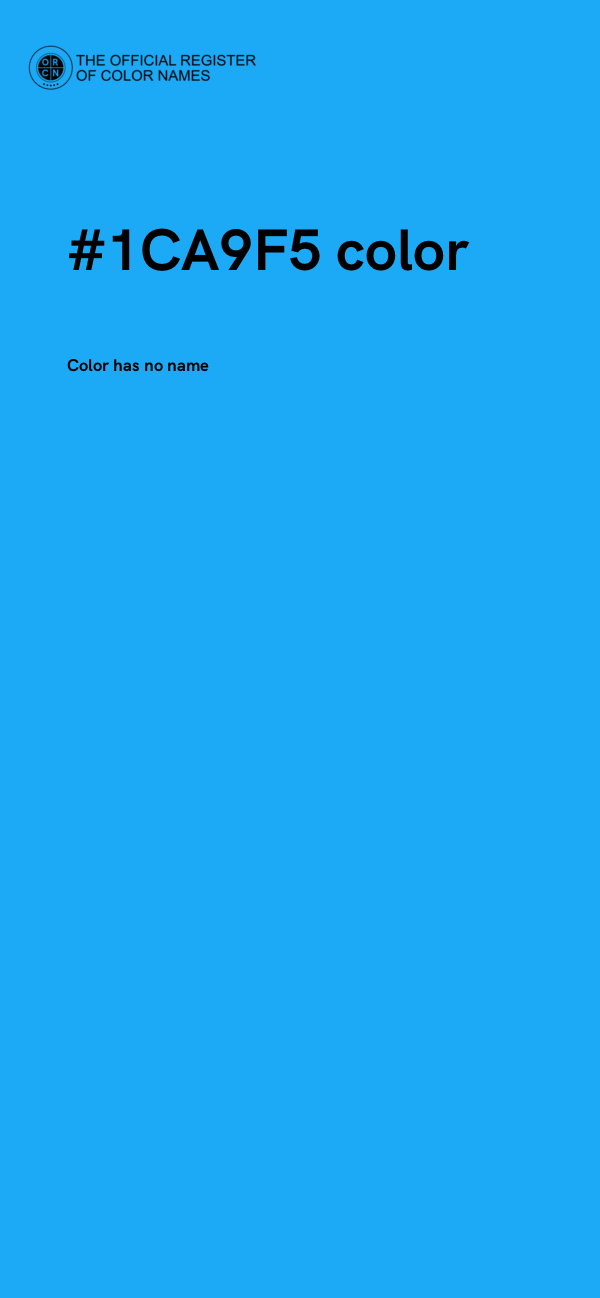 #1CA9F5 color image
