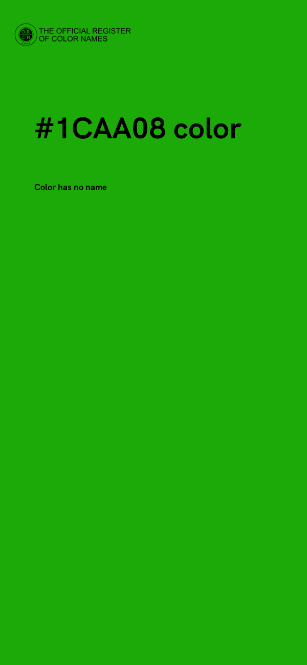 #1CAA08 color image