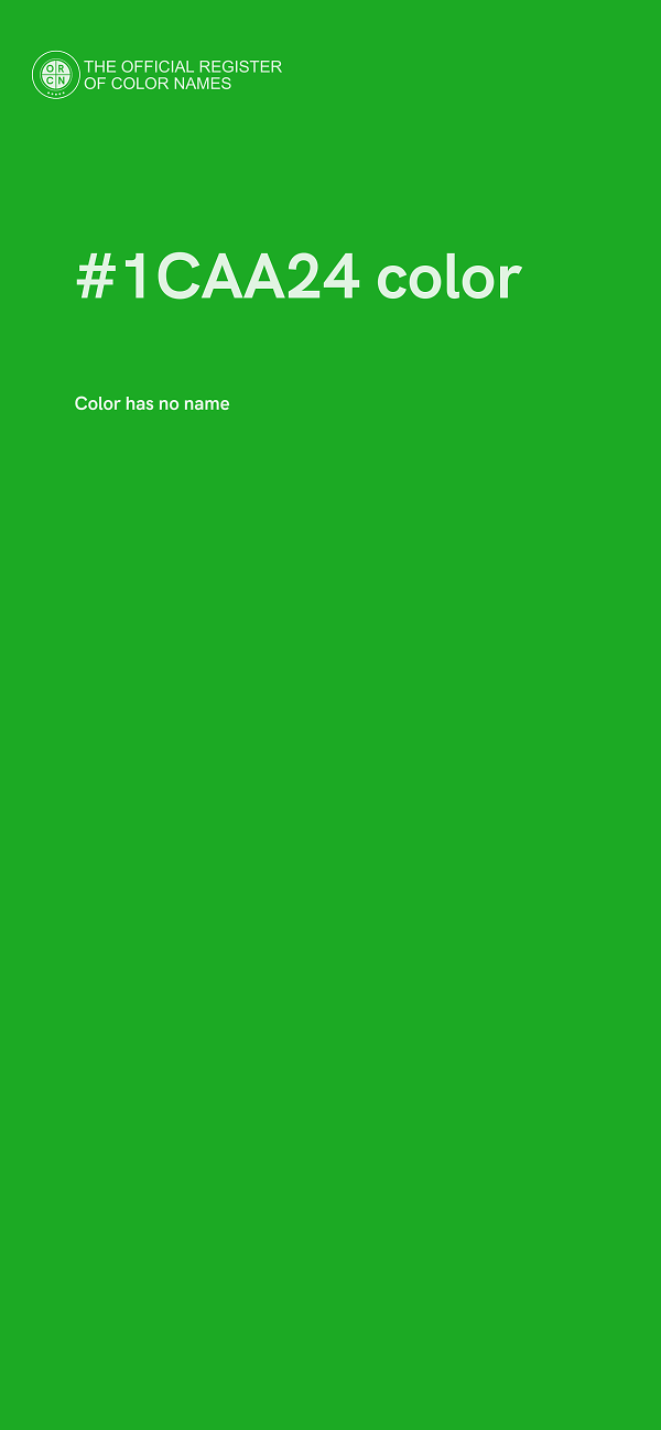 #1CAA24 color image