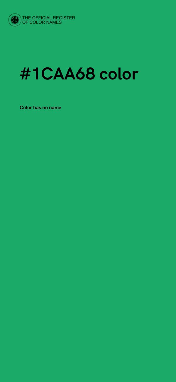 #1CAA68 color image