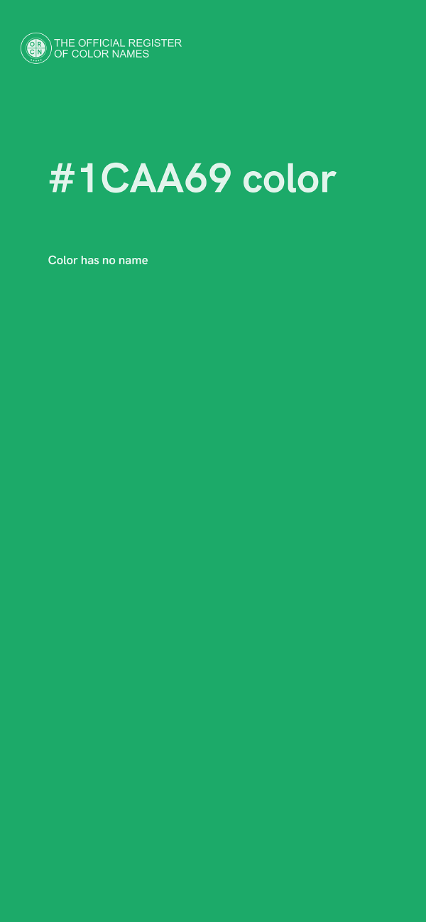 #1CAA69 color image