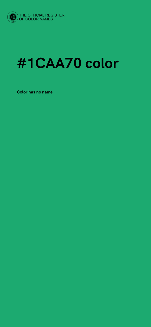 #1CAA70 color image