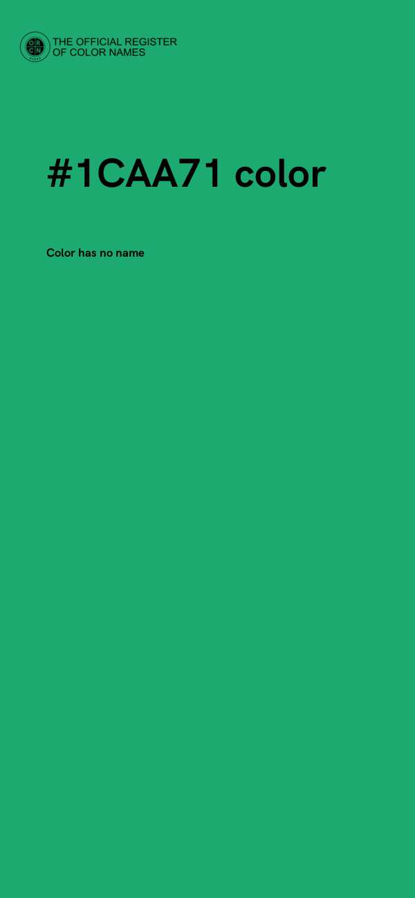 #1CAA71 color image