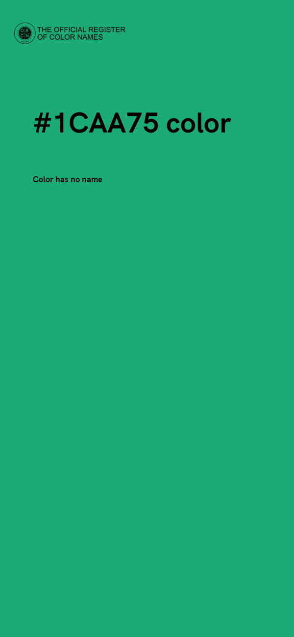 #1CAA75 color image