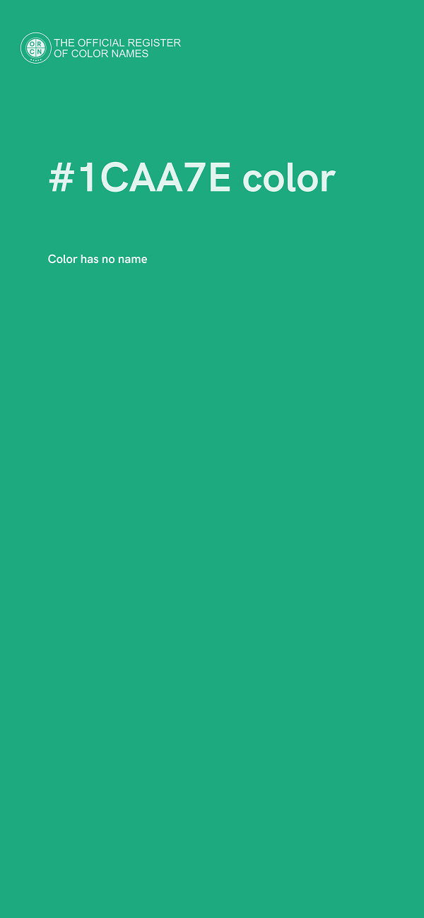 #1CAA7E color image