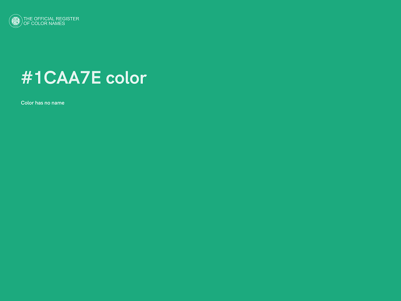 #1CAA7E color image
