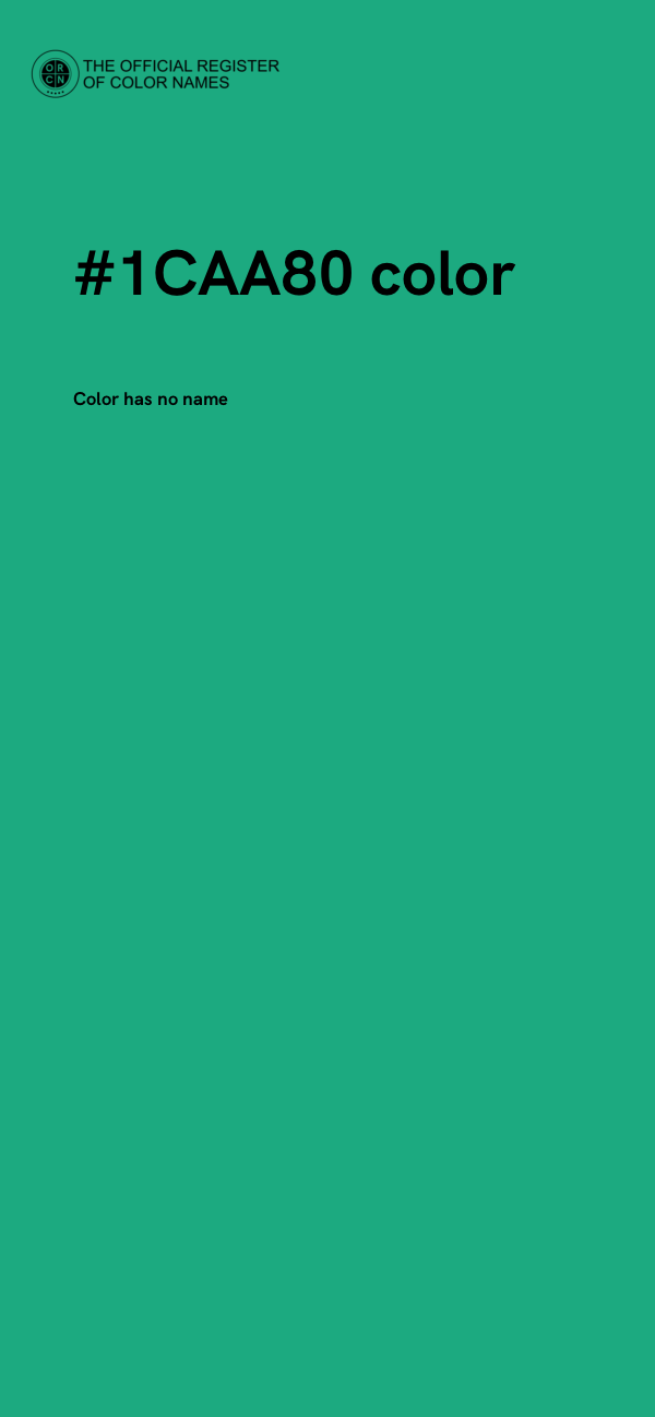 #1CAA80 color image
