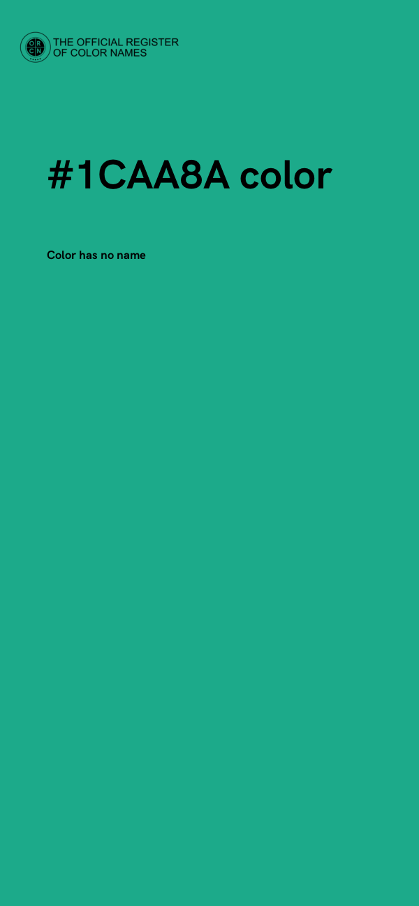 #1CAA8A color image
