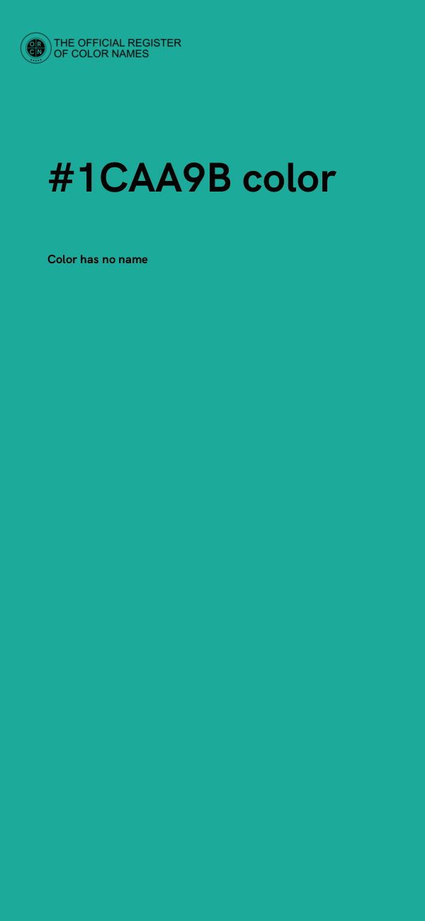 #1CAA9B color image